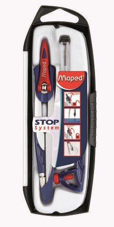 Compás maped stop system c/adaptador 3piezas
